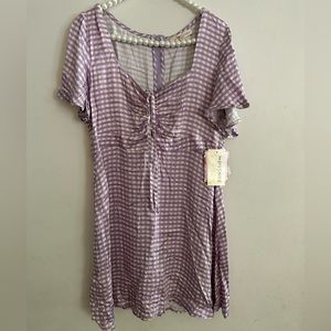 NWT| Plaid Mini Summer Dress